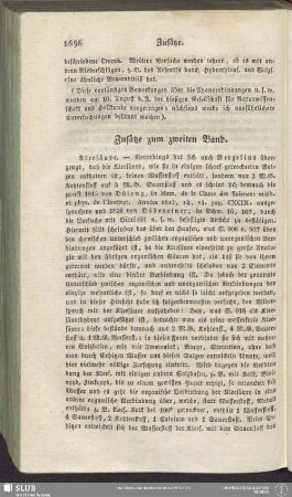 Zusätze zum zweiten Band