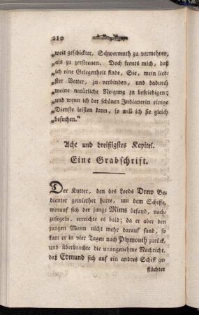Acht und dreißigstes Kapitel. Eine Grabschrift.