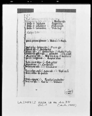 Capitula et Orationes officii —