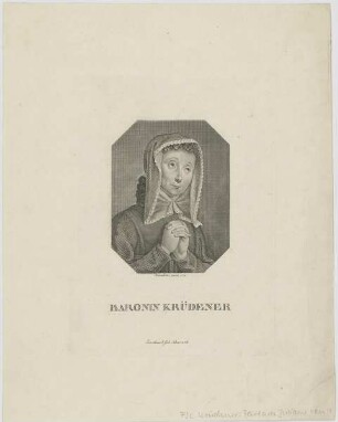 Bildnis der Baronin Krüdener