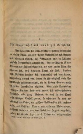 Aus alter und neuer Zeit : Vier Erzählungen von Ernst Willkomm, 1