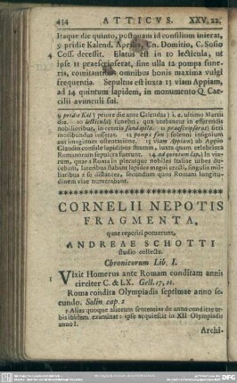 Cornelii Nepotis Fragmenta, quae reperiri potuerunt, Andreae Schotti studio collecta