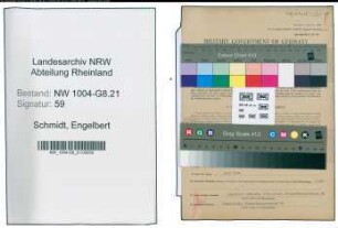 Entnazifizierung Engelbert Schmidt , geb. 25.09.1893 (Vertreter)