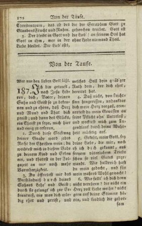 Von der Taufe.