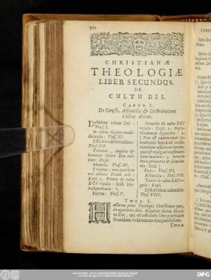 Caput I. De Causis, Adiunctis & Distributione Cultus divini.