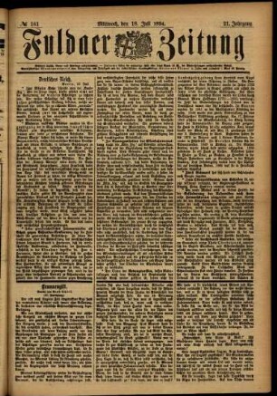 Ausgabe vom Mittwoch, den 18. Juli 1894.