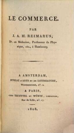 Le commerce