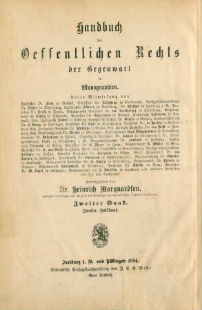 Bd. 2, Halbbd. 2: Das Staatsrecht des Königreichs Preußen