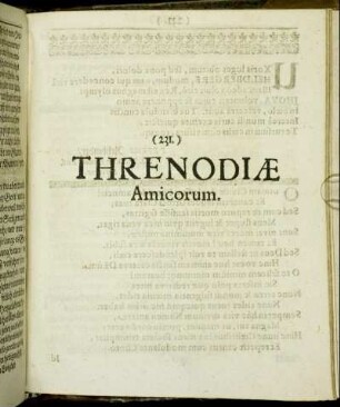 Threnodiae Amicorum.