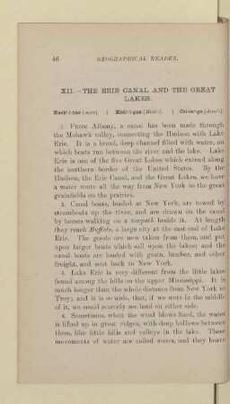 XII.- THE ERIE CANAL AND THE GREAT LAKES