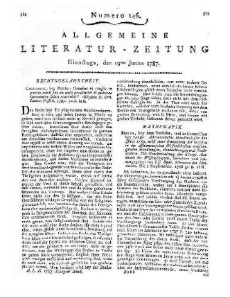 Astronomisches Jahrbuch nebst einer Sammlung der neuesten in die astronomischen Wissenschaften einschlagenden Abhandlungen, Beobachtungen und Nachrichten. Für das Jahr 1789. Hrsg. von J. E. Bode. Berlin: Verf.; Berlin: Lange 1786