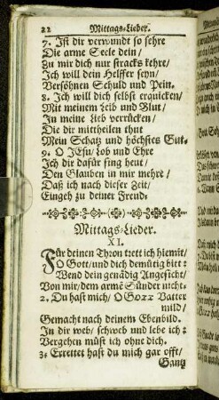Mittags-Lieder.