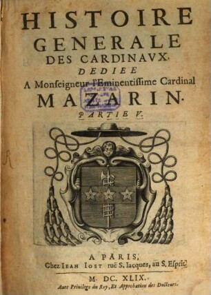 Histoire Generalle Des Cardinaux. 5