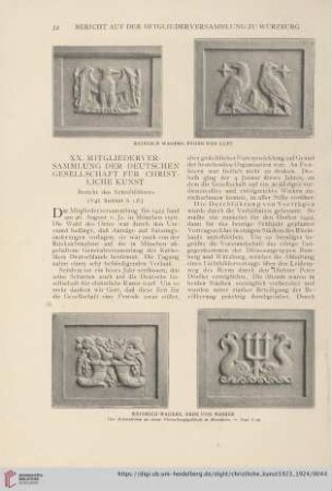 XX. Mitgliederversammlung der deutschen Gesellschaft für christliche Kunst