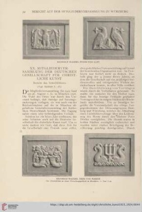 XX. Mitgliederversammlung der deutschen Gesellschaft für christliche Kunst