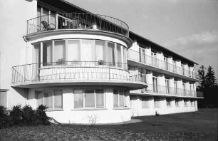 Bad Krozingen: Sanatorium Dr. Basler; Ansicht von Süden; Erkervorbau