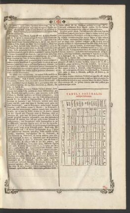 Tabula Paschalis. antiqua reformata.