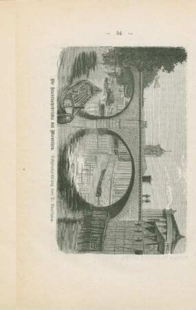 Die Stadtbahnbrücke bei Monbijou