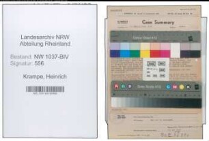 Entnazifizierung Heinrich Krampe , geb. 21.06.1898 (Kaufmann)