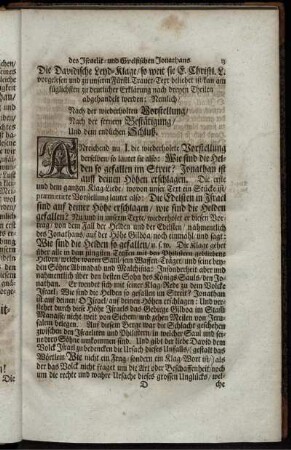 Die Davidsche Leyd-Klage ...
