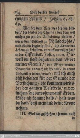 Das dritte Mittel zur Bestendigkeit