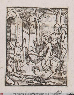 Jesu Einzug in Jerusalem.