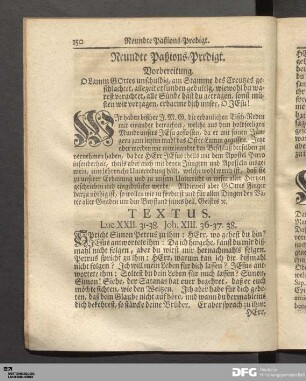 Neundte Paßions-Predigt.