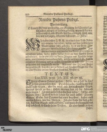 Neundte Paßions-Predigt.