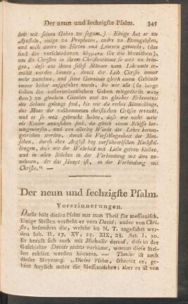 Der neun und sechzigste Psalm