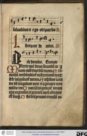 Benedictus dominus deus Israel, quia visitavit et fecit redemptionem plebis sue...