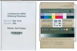 Entnazifizierung Karl Gustav Nissen , geb. 14.06.1907 (Chemiker)
