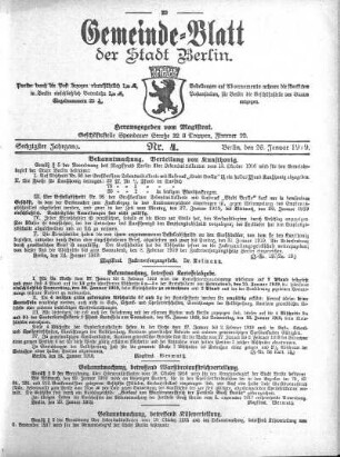 1919,4: Nr. 4, 26. Januar 1919