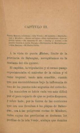 Capítulo III. Punta Matoco. - ...