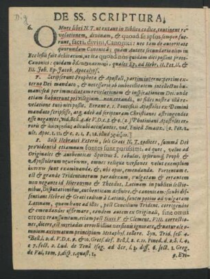 De SS. Scriptura.