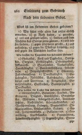 Nach dem siebenten Gebot.