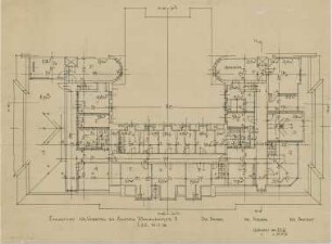 Döllgast, Hans; München, Maximiliansplatz 8; Börse - Grundriss 5. OG