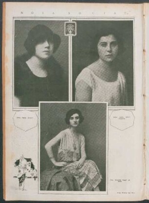 Nota social. - Srta. Nelly Gradin [y] Srta. Cella Solari Capurro