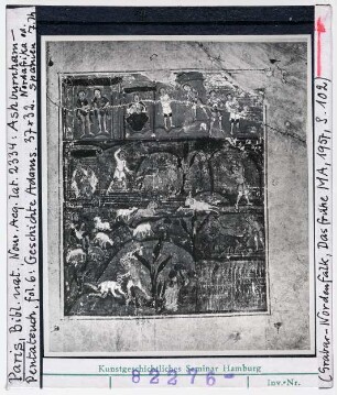 Paris, Bibliothèque Nationale: Nouv. acq. lat. 2334 (Ashburnham-Pentateuch), fol. 6, Geschichte Adams