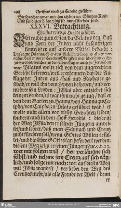 XXXVI. Betrachtung. Christus wird zu Herode geführet