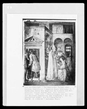 Ausstattung — Nordwand — Der heilige Sixtus übergibt dem heiligen Laurentius den Kirchenschatz