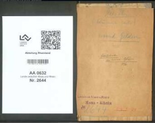 Empfangsbuch des Kontributionseinnehmers des Arrondissements Geldern, Lom