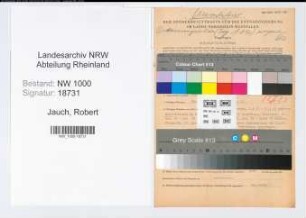 Entnazifizierung Robert Jauch, geb. 02.02.1913 (Kaufm.Angest.)