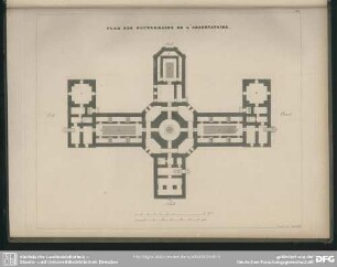 Plan de souterrains de l'observatoire