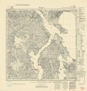2295 (alte Nr.: 906) Biebern (Ostpr.), Meßtischblatt (4cm - Karte)