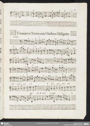 Concerto terzo con violino obligato