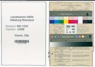 Entnazifizierung Otto Gomm , geb. 21.05.1890 (Betriebsfuehrer)