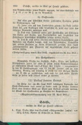 Schiffe, [Schornsteinfeger-Taxe.]