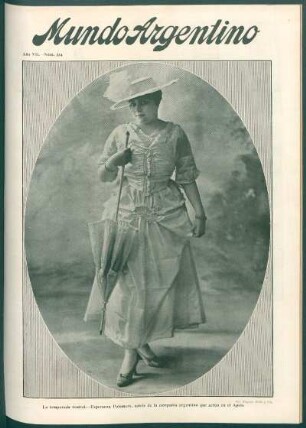 La temporada teatral. - Esperanza Palomero, actriz de la compañía argentina que actúa en el Apolo [Fotografía]