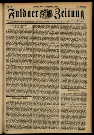 Ausgabe vom Freitag, den 09. Dezember 1892.