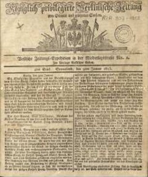Zeitung für die Allgemeine Öffentlichkeit. 1813